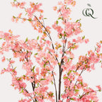 Kunstplant - Prunus - Kersenbloesem - Roze, detail van het blad