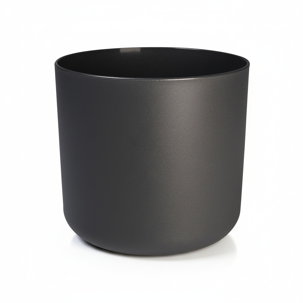 Elho b.for soft bloempot, antraciet, mat fluweelzacht, 18 cm, groeiwijze van de plant