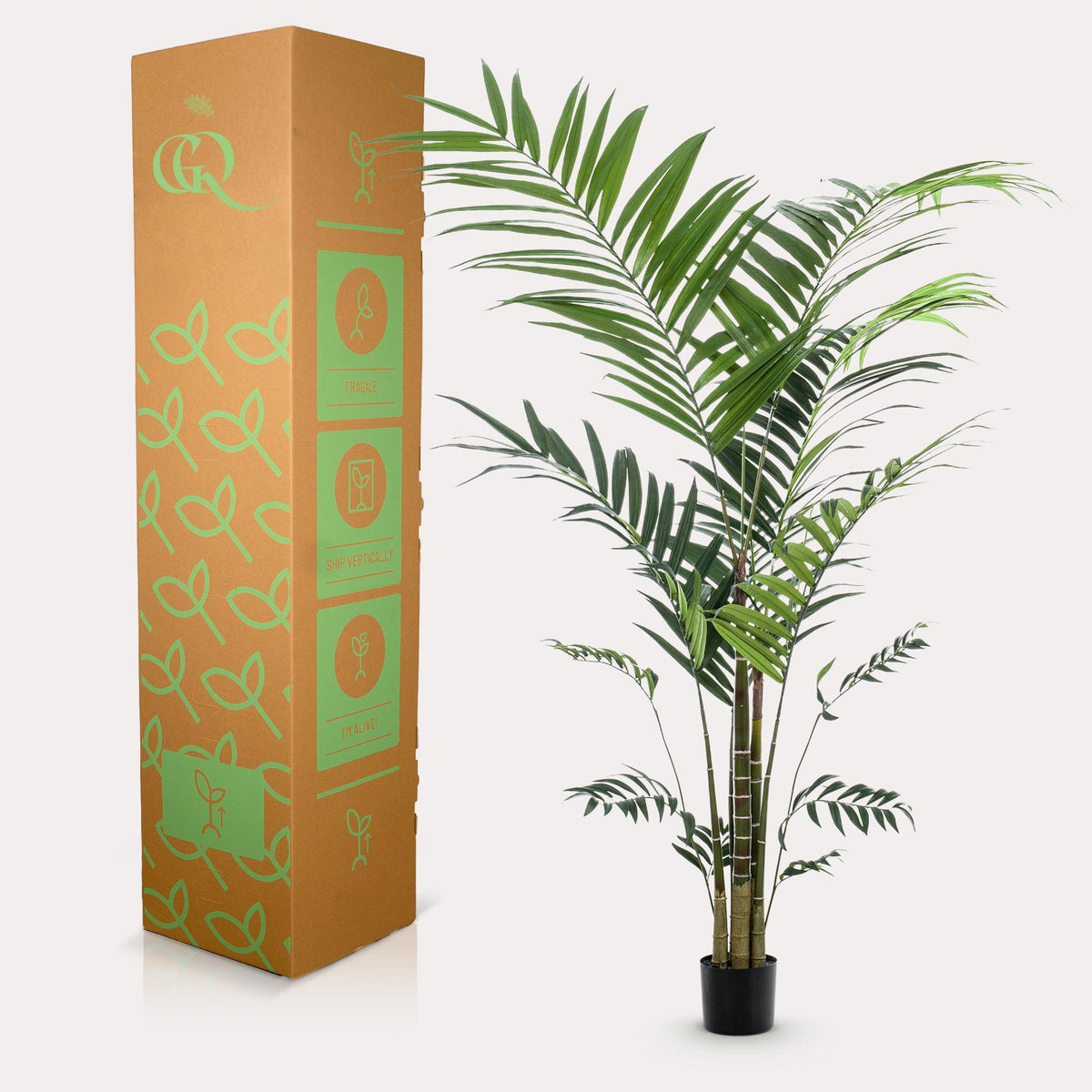Kunstplant - Kentia -Kentiapalm, groene bladeren