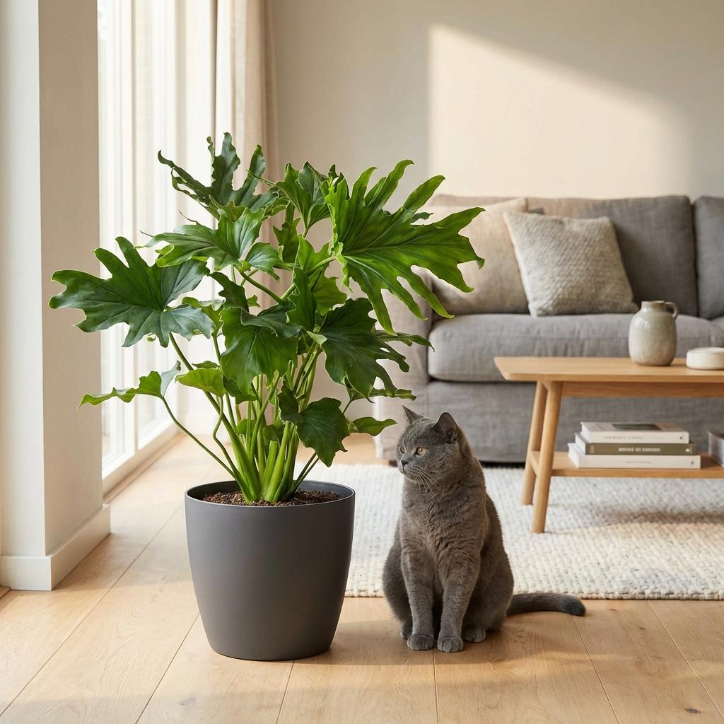 Philodendron Lickety split, kenmerkend blad
