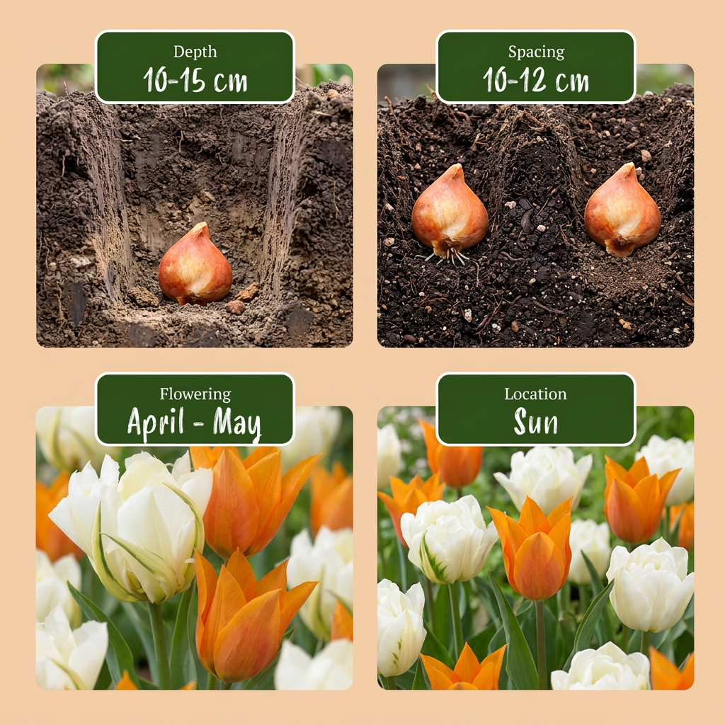 Tulp 'Sunbath' bloembollen, geel-wit, foto 4
