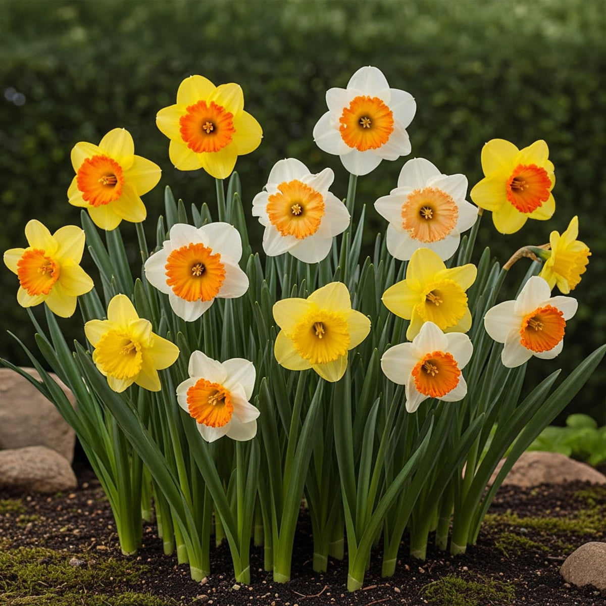 Narcis Large Cupped mix, kenmerkend blad