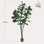 Kunstplant - Ficus Lyrata - Tabaksplant, kenmerkend blad