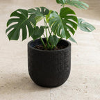 Detailfoto van Capi Nature Skin bolvormige pot, antraciet, Ø14 cm, H13 cm