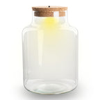 Terrarium fles met verlichting - Little Milky, detail van het blad