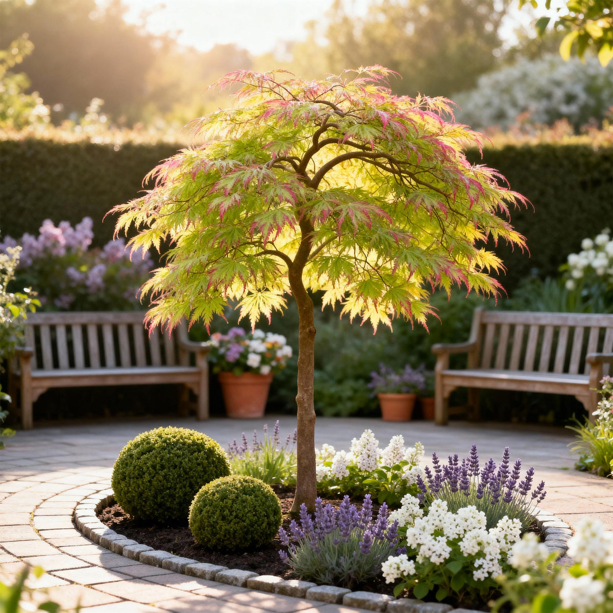 Acer palmatum Little Princess, plant voor tuin en border