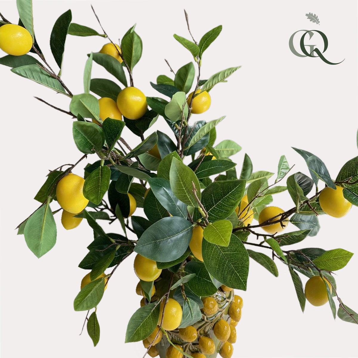 Kunstbloemen - Boeket L - Lemon Glow, kenmerkend blad
