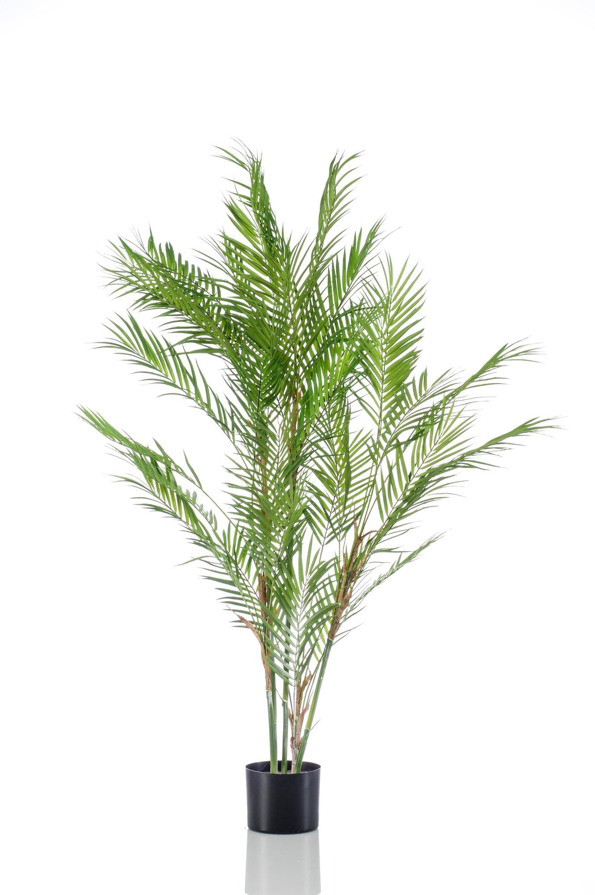 Kunstplant Chamaedorea elegans, bergpalm, 120 cm, detail van het blad