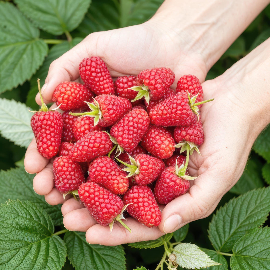 Framboos Rubus idaeus Heritage, groeiwijze van de plant