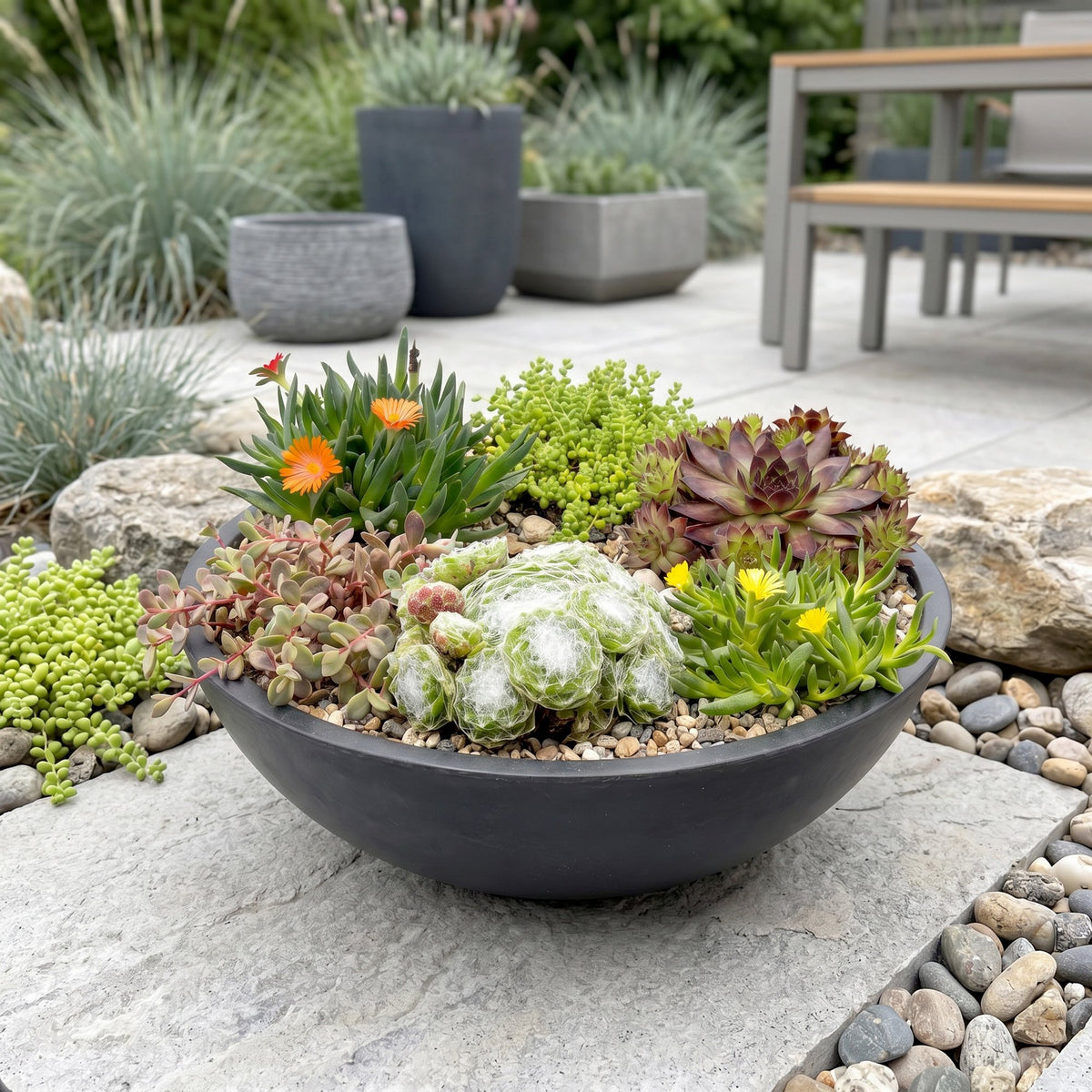 Alpine mix, gezonde plant