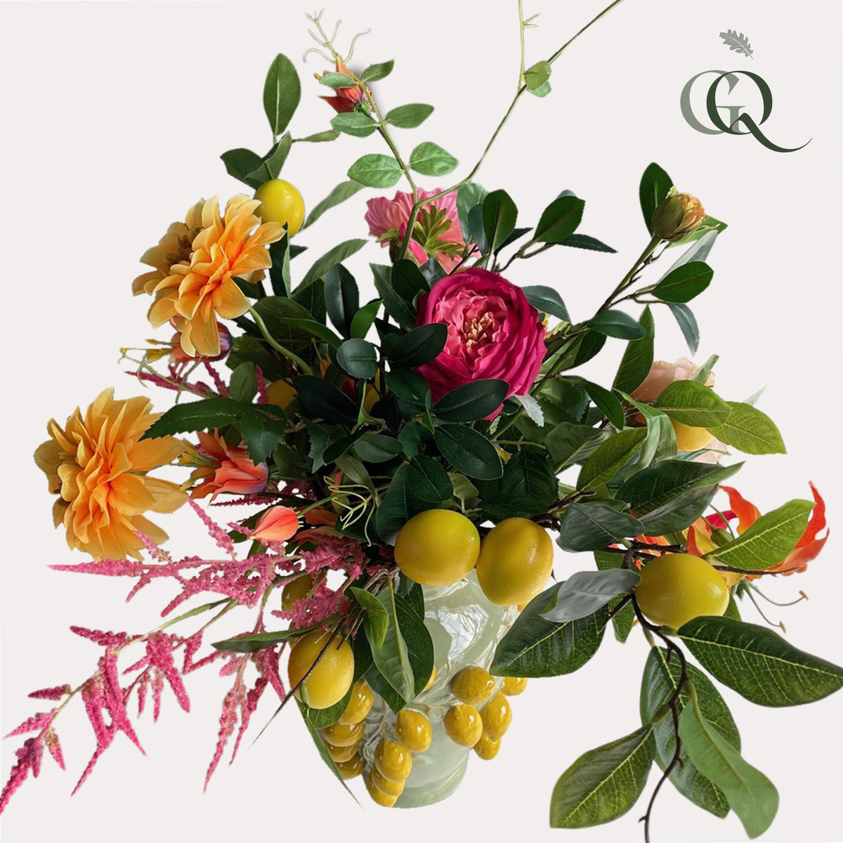 Kunstbloemen - Boeket L - Happy Vibes, kenmerkend blad