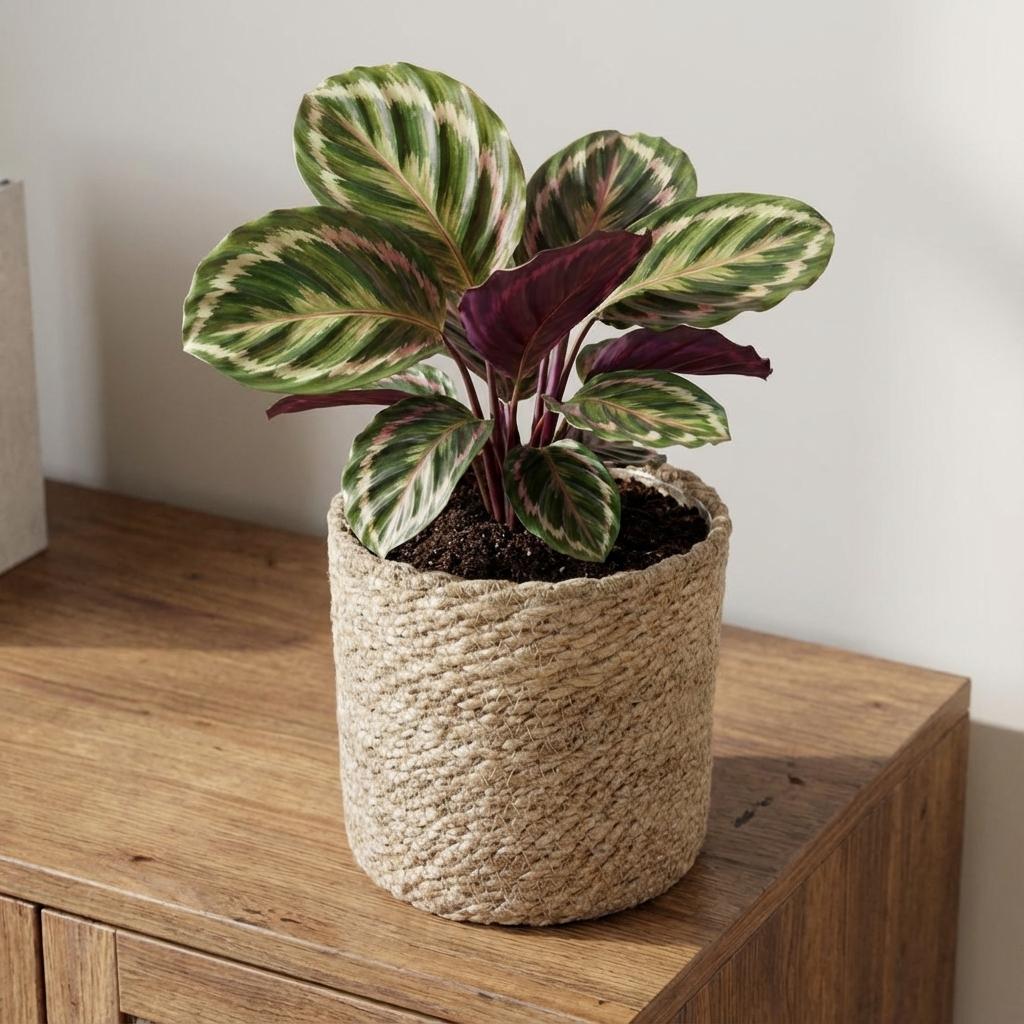 Mand naturel, plant in pot
