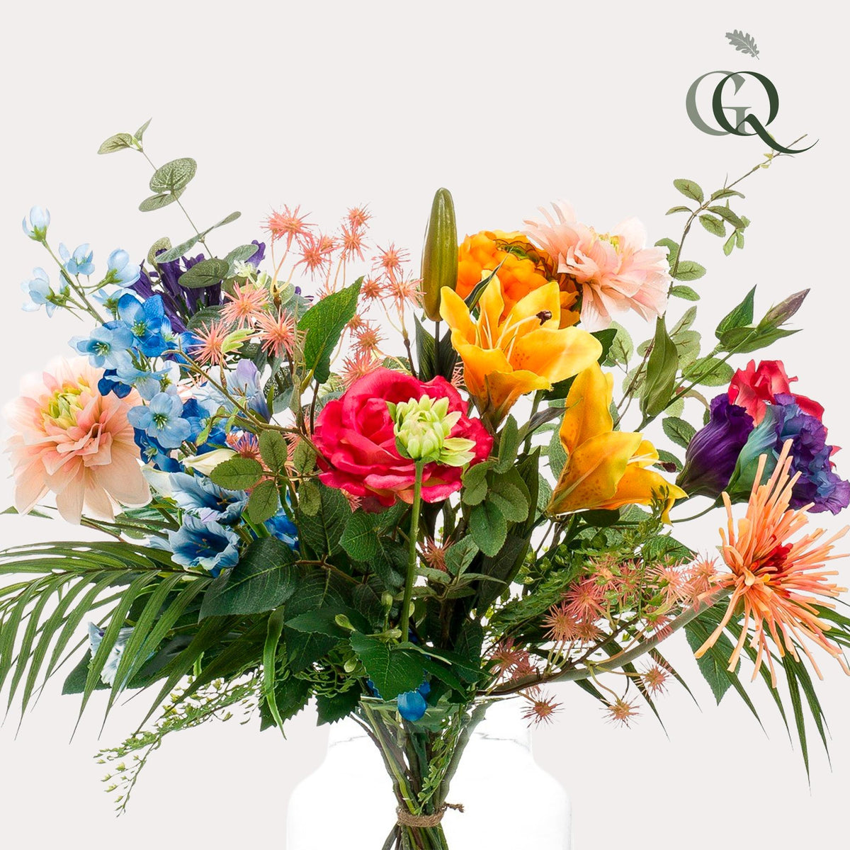 Kunstbloemen - Boeket M - Pretty Powerful, kenmerkend blad