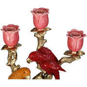 Kandelaar in vogelvorm van polyresin