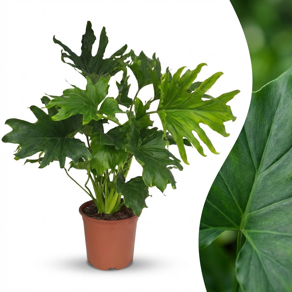 Philodendron Lickety Split, kenmerkend blad