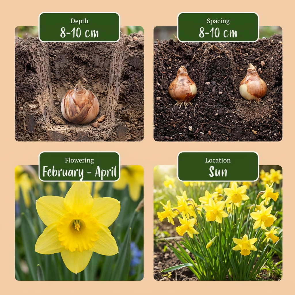 Miniatuurnarcis 'Tête-à-Tête' bloembollen, geel, foto 4