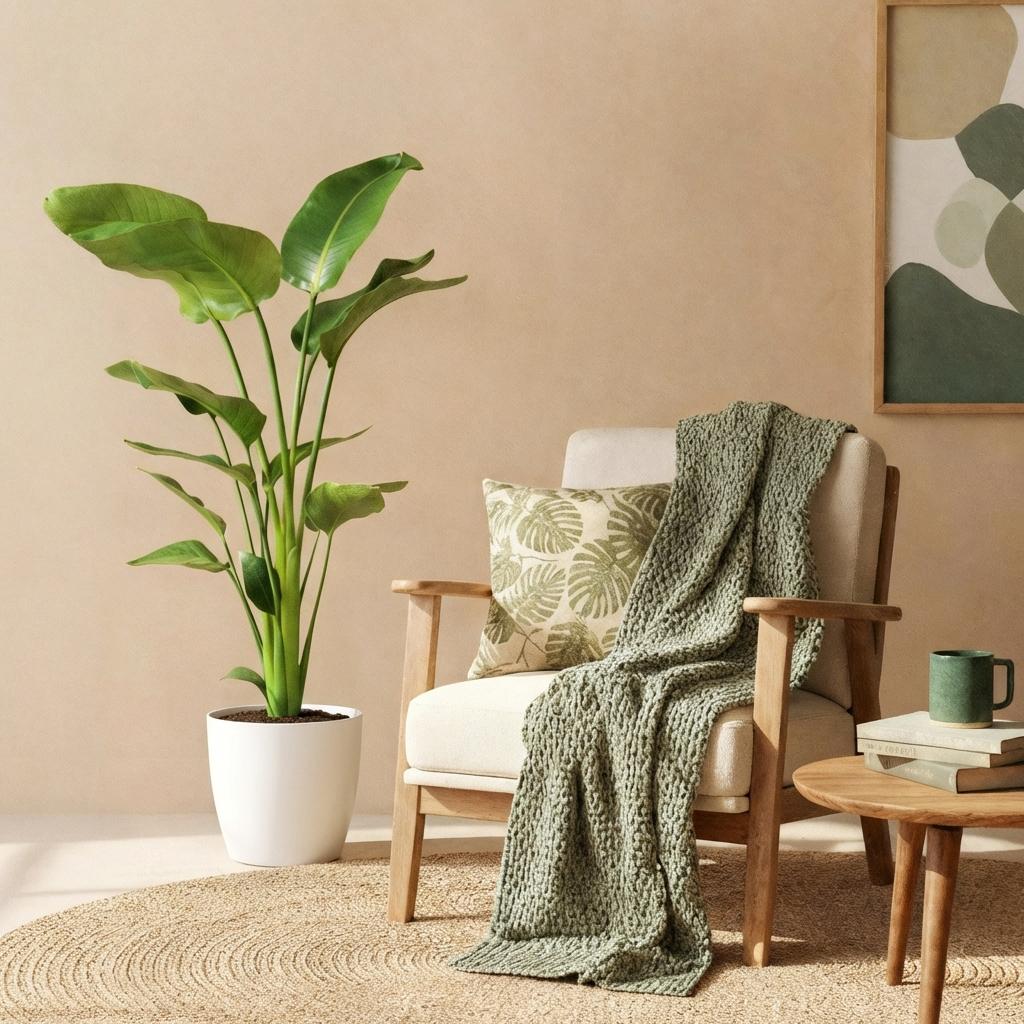 Strelitzia Nicolai, plant in pot
