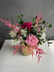 Kunstbloemen - Boeket L - Shiny Pink