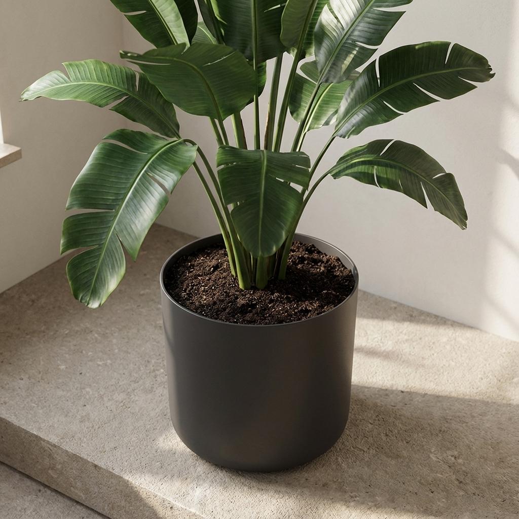 Elho b.for soft bloempot, antraciet, mat fluweelzacht, 14 cm, groeiwijze van de plant