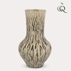 Aardewerk vaas Boa in groen, maat M, H39 x B23 cm, plant in pot