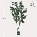 Kunstplant - Prunus - Kersenbloesem - Roze, groene bladeren