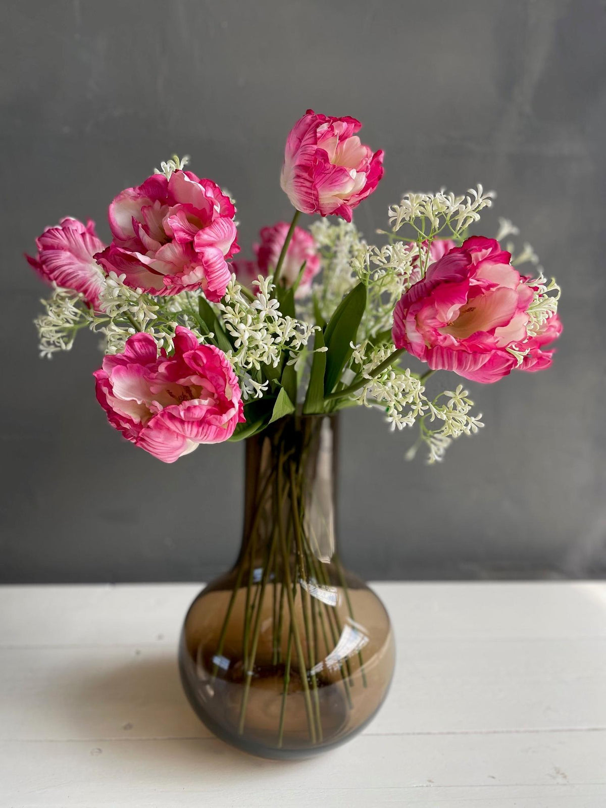 Kunstbloemen - Boeket L - Romantic Glam, plant in pot