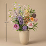 Kunstbloemen boeket Pastel Meadow, levensecht, 15 stelen