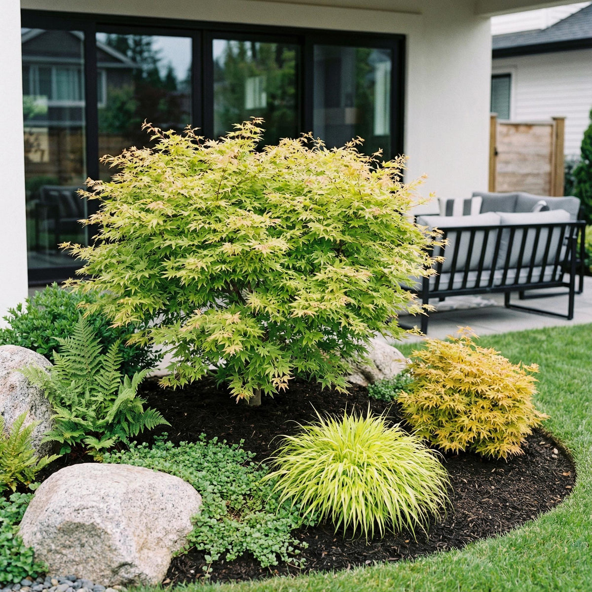Acer palmatum Methamorphosa, plant in pot