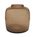 Vaas glas - M - Bartica - Taupe, plant in pot