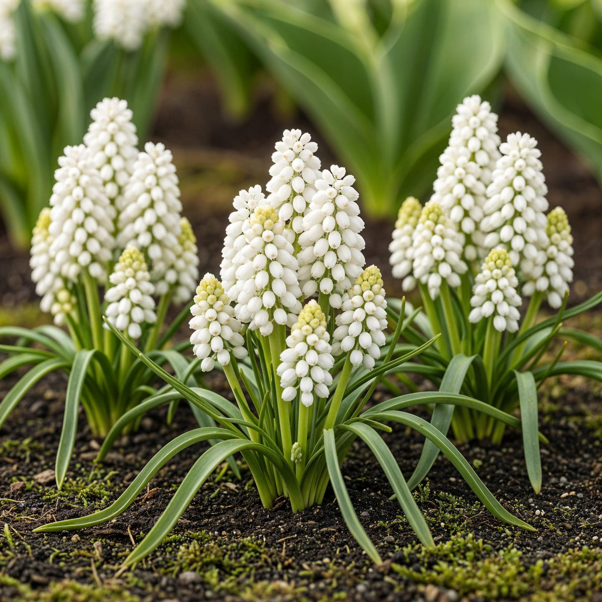 Muscari White Magic, kenmerkend blad