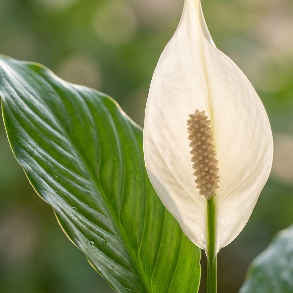 Lepelplant, detail van het blad