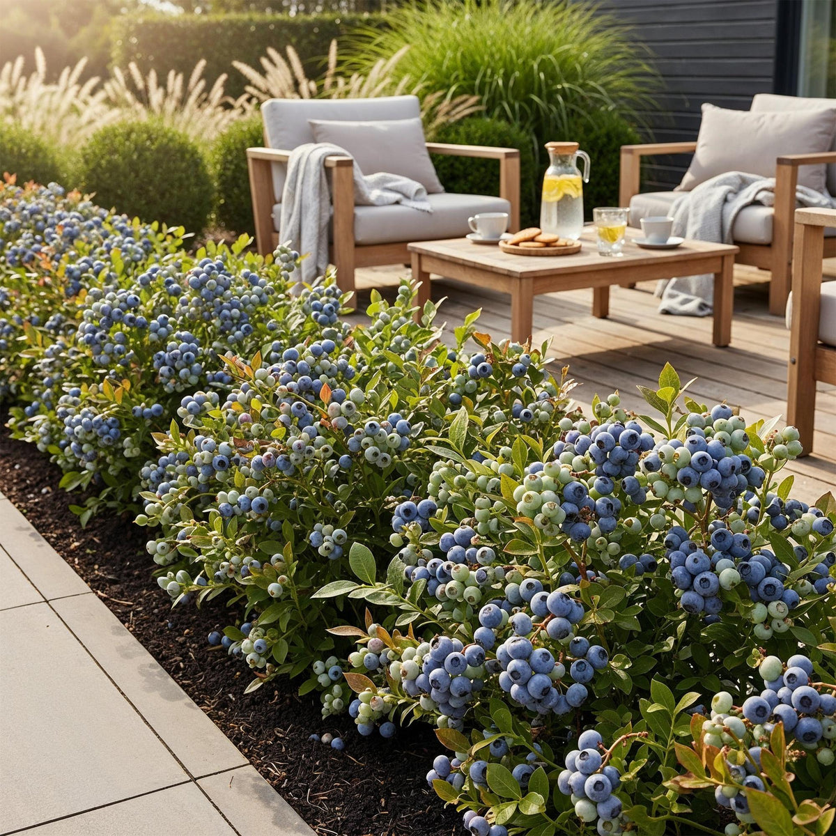 Blauwe bes Vaccinium corymbosum Bluecrop, geschikte tuinplant