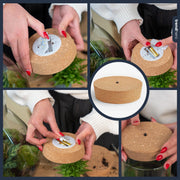 Ledkurk maat M voor terrariumfles, 12 x 10,8 x 3 cm