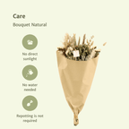 Detailfoto van Droogbloemen Veldboeket Naturel