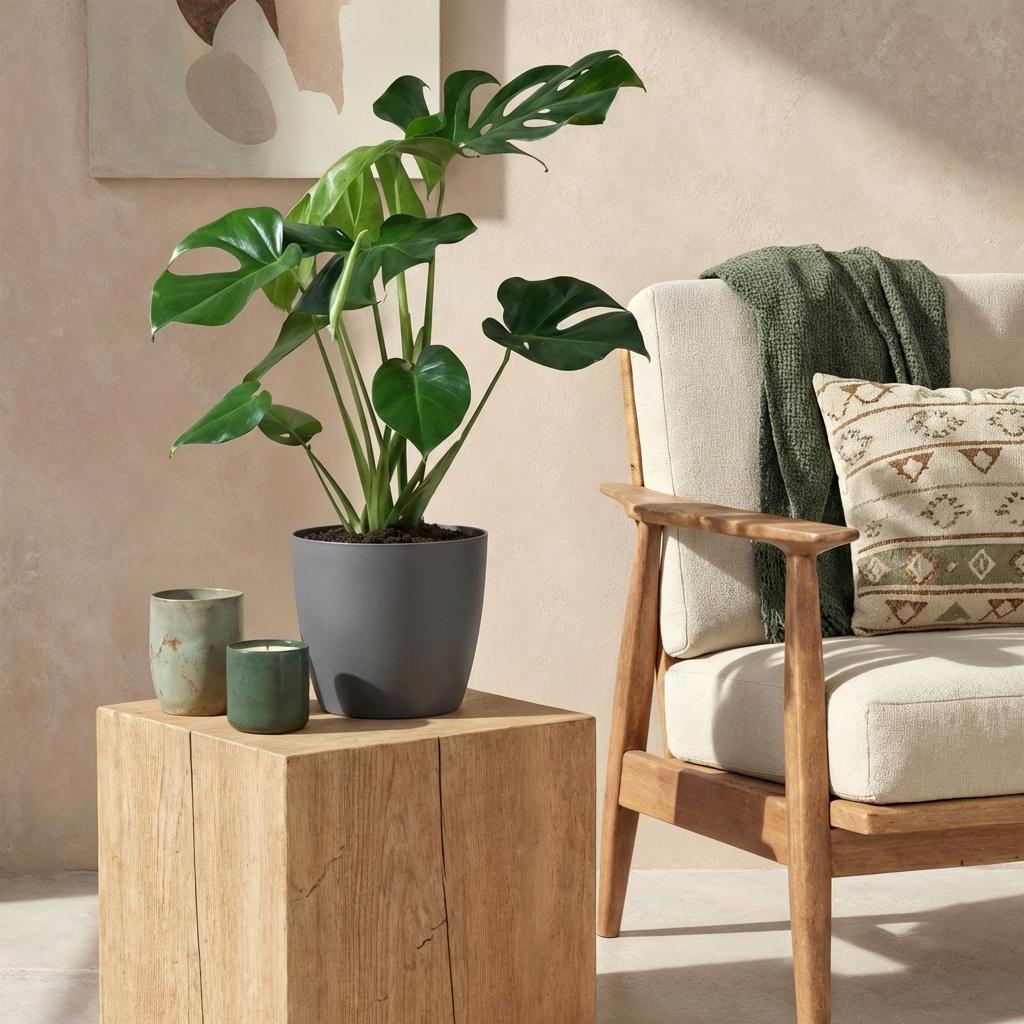 Monstera Deliciosa, plant in pot
