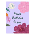 Wenskaart 'Happy Birthday', A6 gevouwen, plant in pot