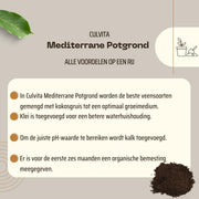 Culvita mediterrane potgrond met RhizoPlus, 40 liter