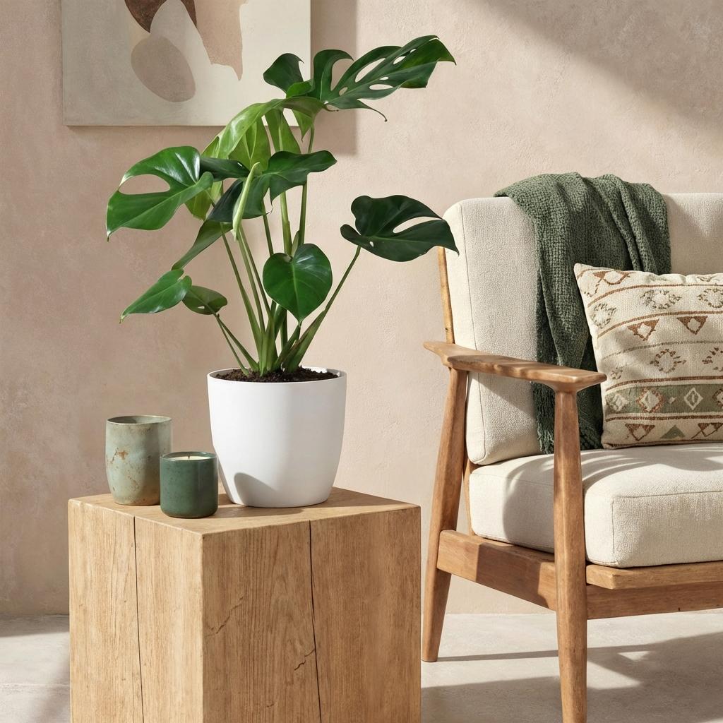 Monstera Deliciosa, plant in pot