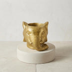 Planter Olifant D11/12x10cm - Goud - D11/12x10cm, detail van het blad