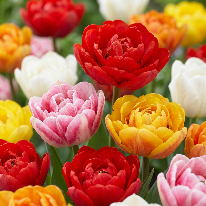 Gevulde tulpen mix bloembollen, Double mix