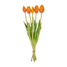 Tulpen boeket Oranje - 5 stuks - 'Real Touch' Kunst tulpen