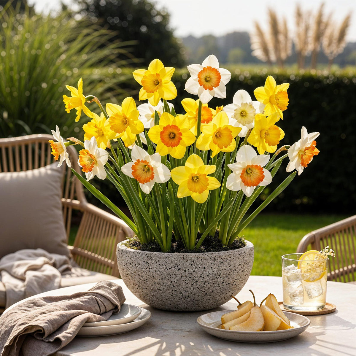 Narcis Large Cupped mix, plant in pot