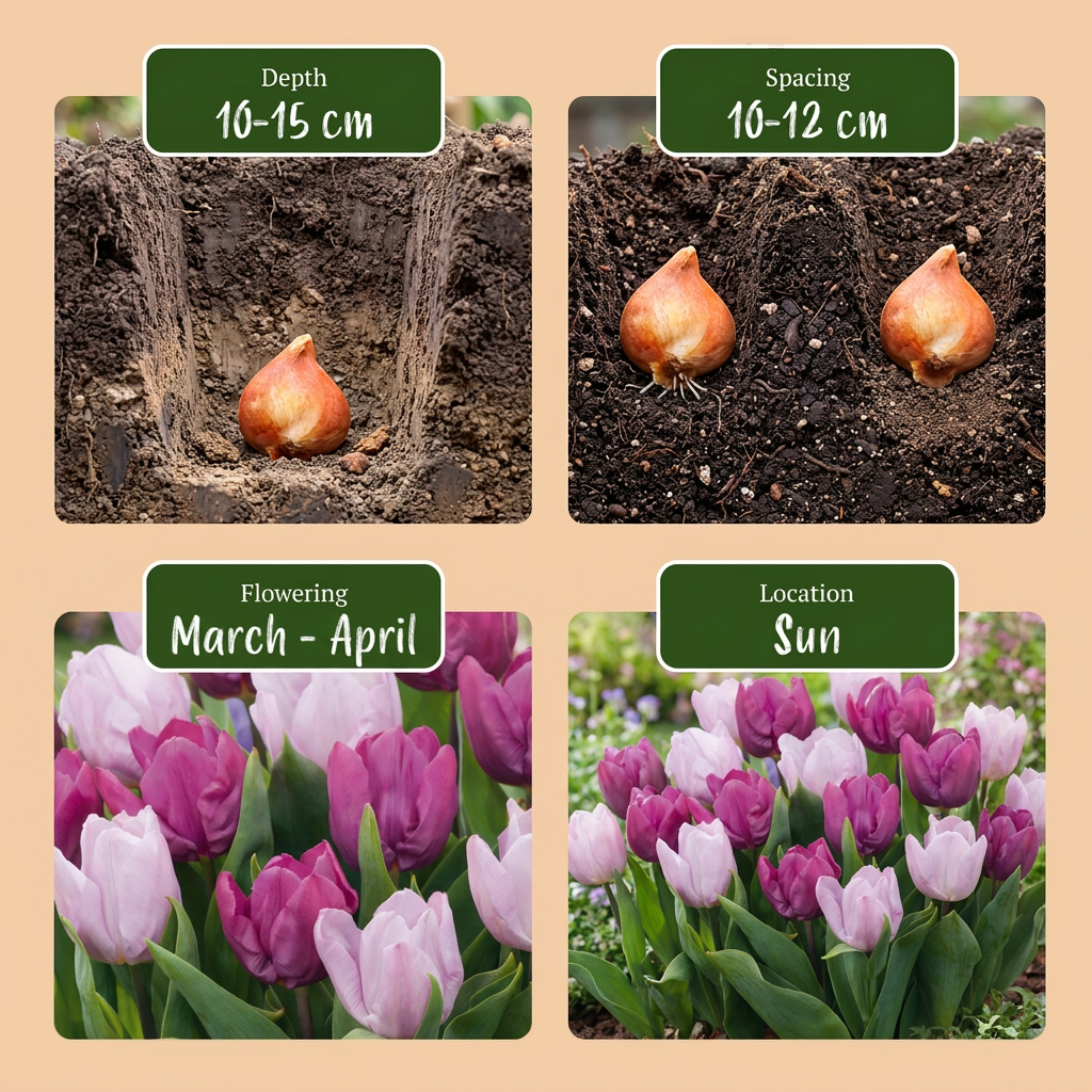 Tulp Candy Purple Prince mix bloembollen, foto 4