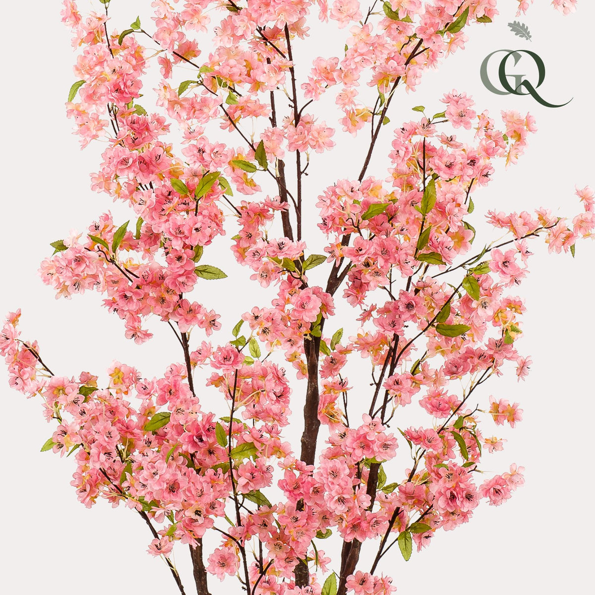 Kunstplant - Prunus - Kersenbloesem - Roze, detail van het blad