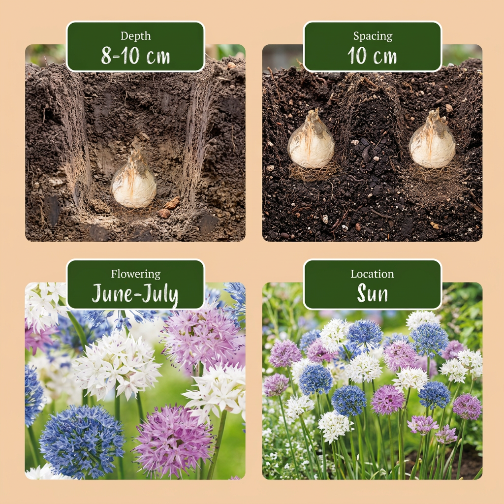 Sierui Allium 'Buzzing Beauties' bloembollen, foto 4