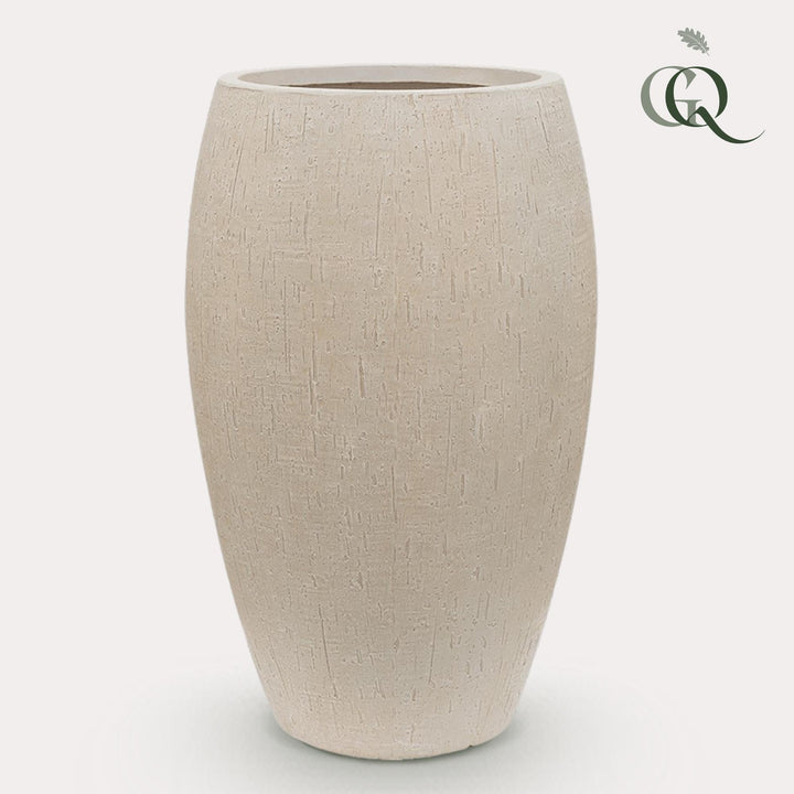 Plantenbak Raindrop Emperor beige, maat L, H60 x B37 cm
