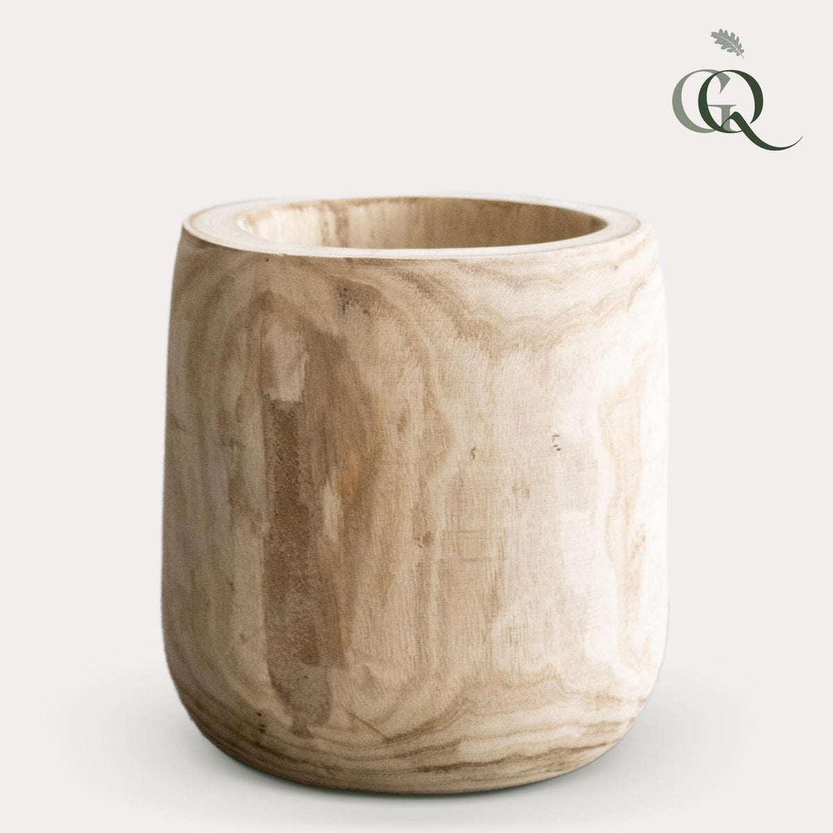 Pia pot van lichtbruin hout, set van 3, groeiwijze van de plant