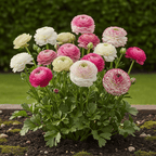 Ranunculus Pastel Mix, detail van het blad