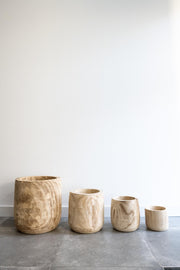 Pot - Hout lichtbruin - Pia pot - XL