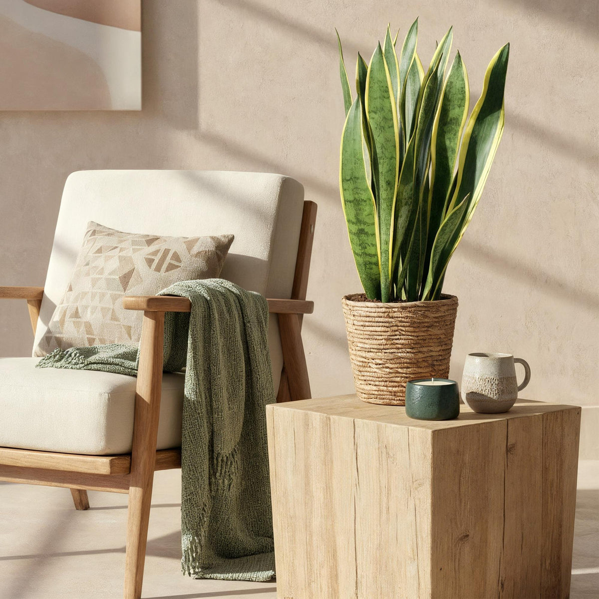 Sansevieria Laurentii, plant in pot